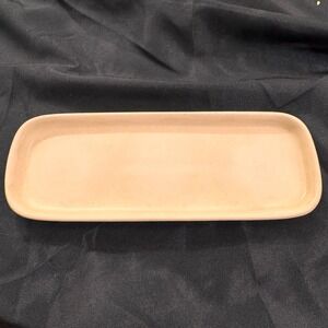 Pier 1 China Trinket Dish Plate Catchall Vanity Tray Matte Beige‎ Candle Holder